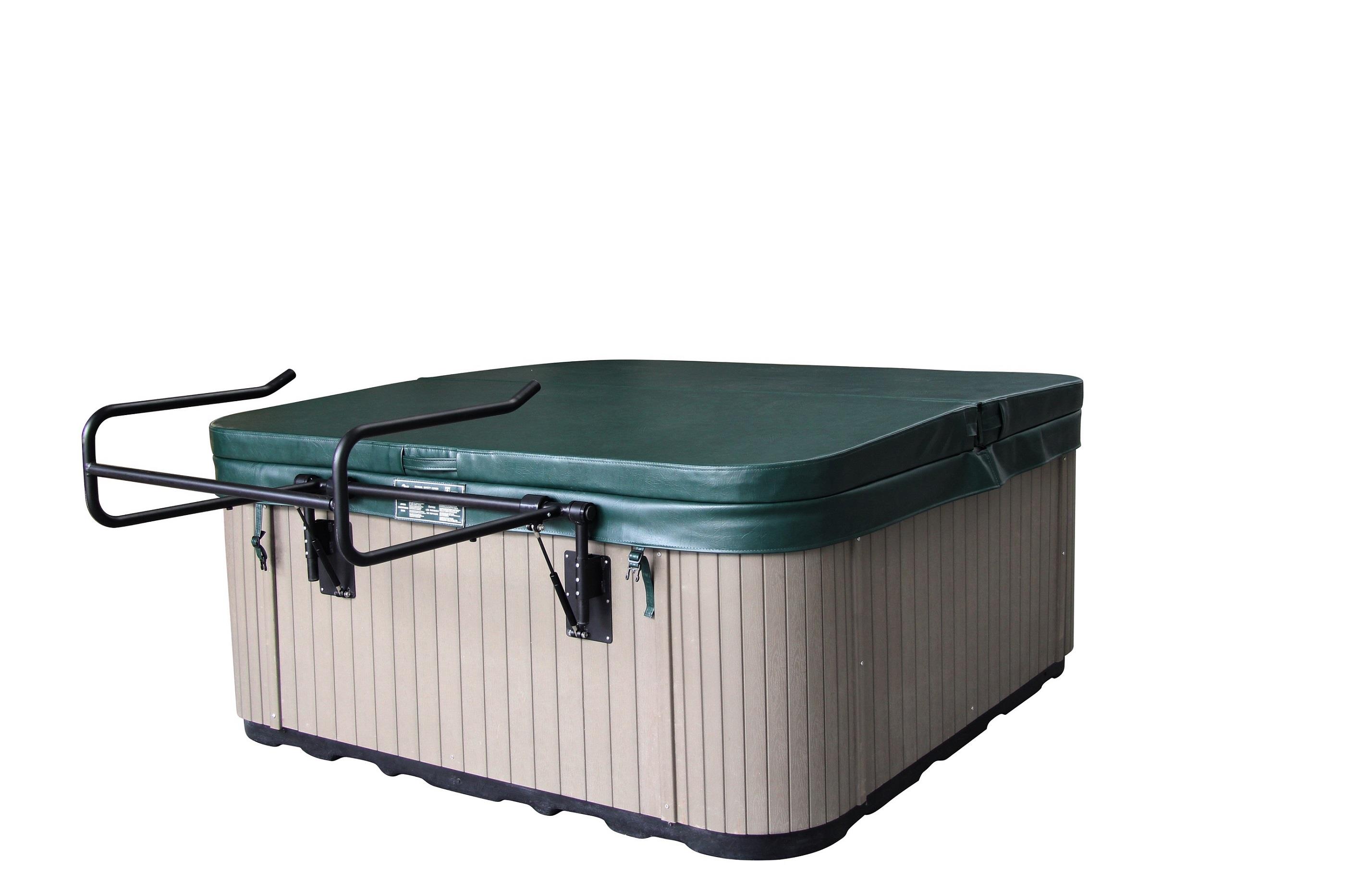 Hot tub cover caddy
